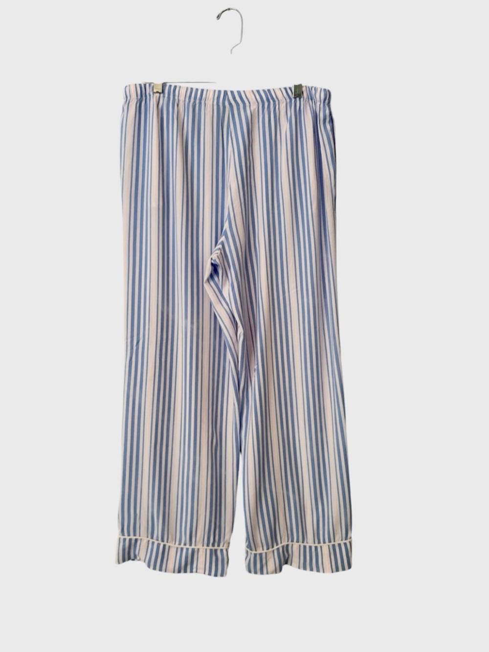 U.S. Polo Assn. Light Blue V-Neck Top with Blue & White Striped Pajama Pants - Picture 4 of 12